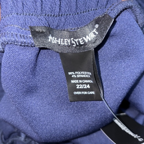 *Ashley Stewart Off-Shoulder Ruffle Dress Peacoat Blue 22/24 New With Tags - Picture 5 of 7